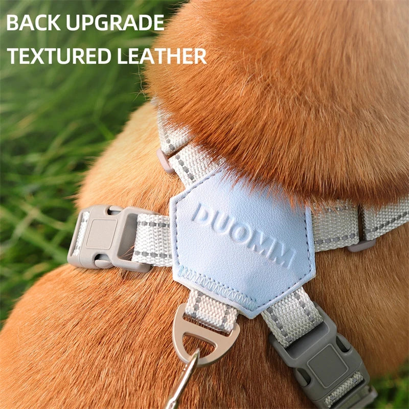 French bulldog Reflective Breathable Mesh Harnesses