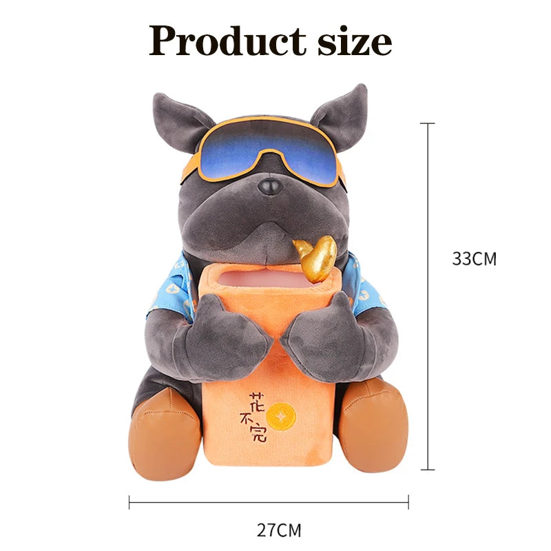 French Bulldog 2 In 1 Car Tissue Box