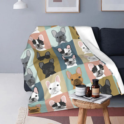 French Bulldog Dog Blanket