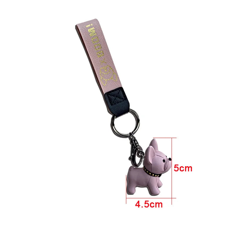 New Cartoon French Bulldog Dog Key chain