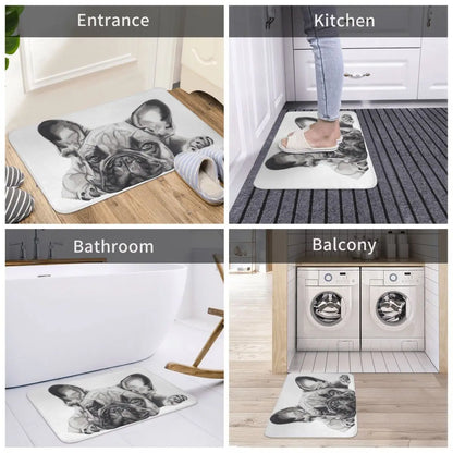 French Bulldog Non-slip Door Mat