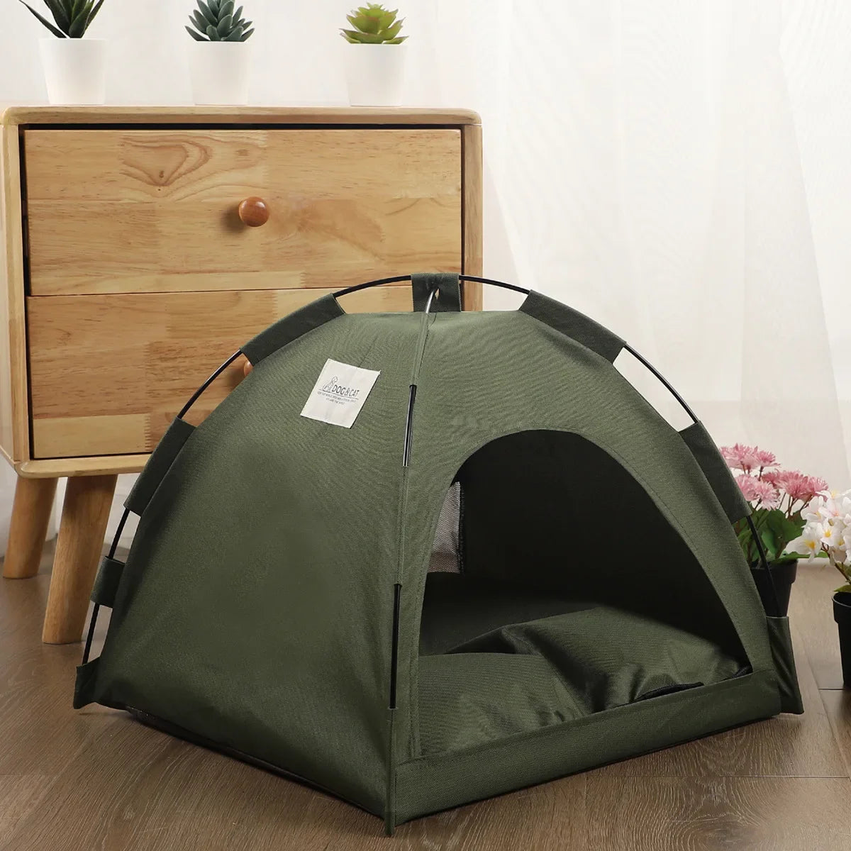 Dog Bed Tent with Cushion For Your Frenchie