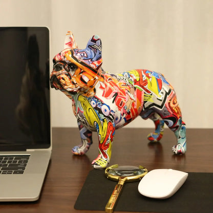 French bulldog Standing Graffiti ornaments