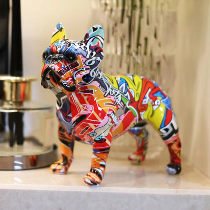 French bulldog Standing Graffiti ornaments