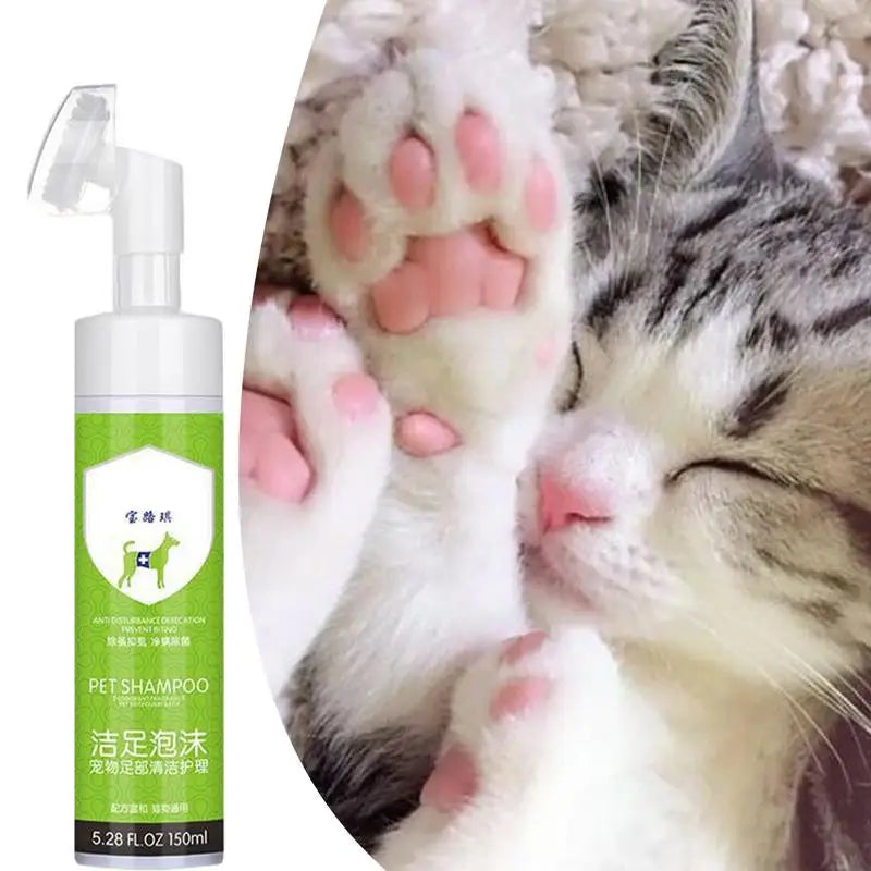 Dog Paw Cleaner 150ml No-Rinse Silicone Paw Brush