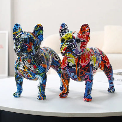 French bulldog Standing Graffiti ornaments