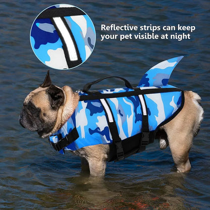 French Bulldog Shark Fin Life Jacket