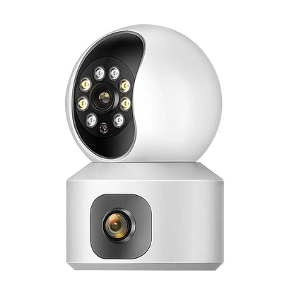 4MP 2K Dual Len Screen PTZ IP WIFI Wireless Smart Home Security Surveillance Camera Two-way Audio  Pet Monitor Video