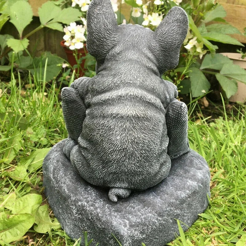 French Bulldog Welcome Statue