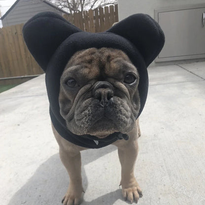 Cute French Bulldog Fleece Adjustable Winter Hat