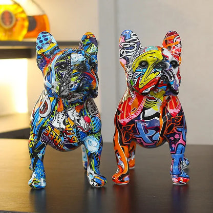 French bulldog Standing Graffiti ornaments