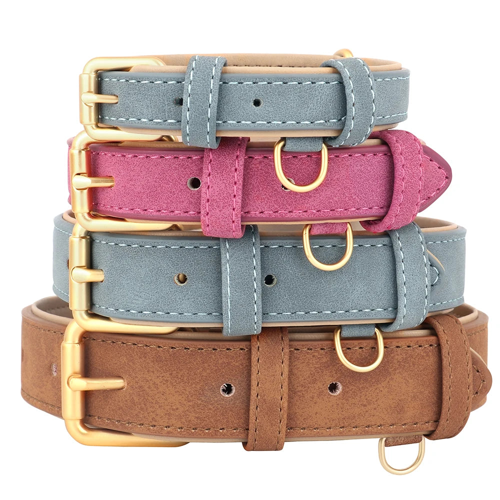 Adjustable Dog Collar Suede