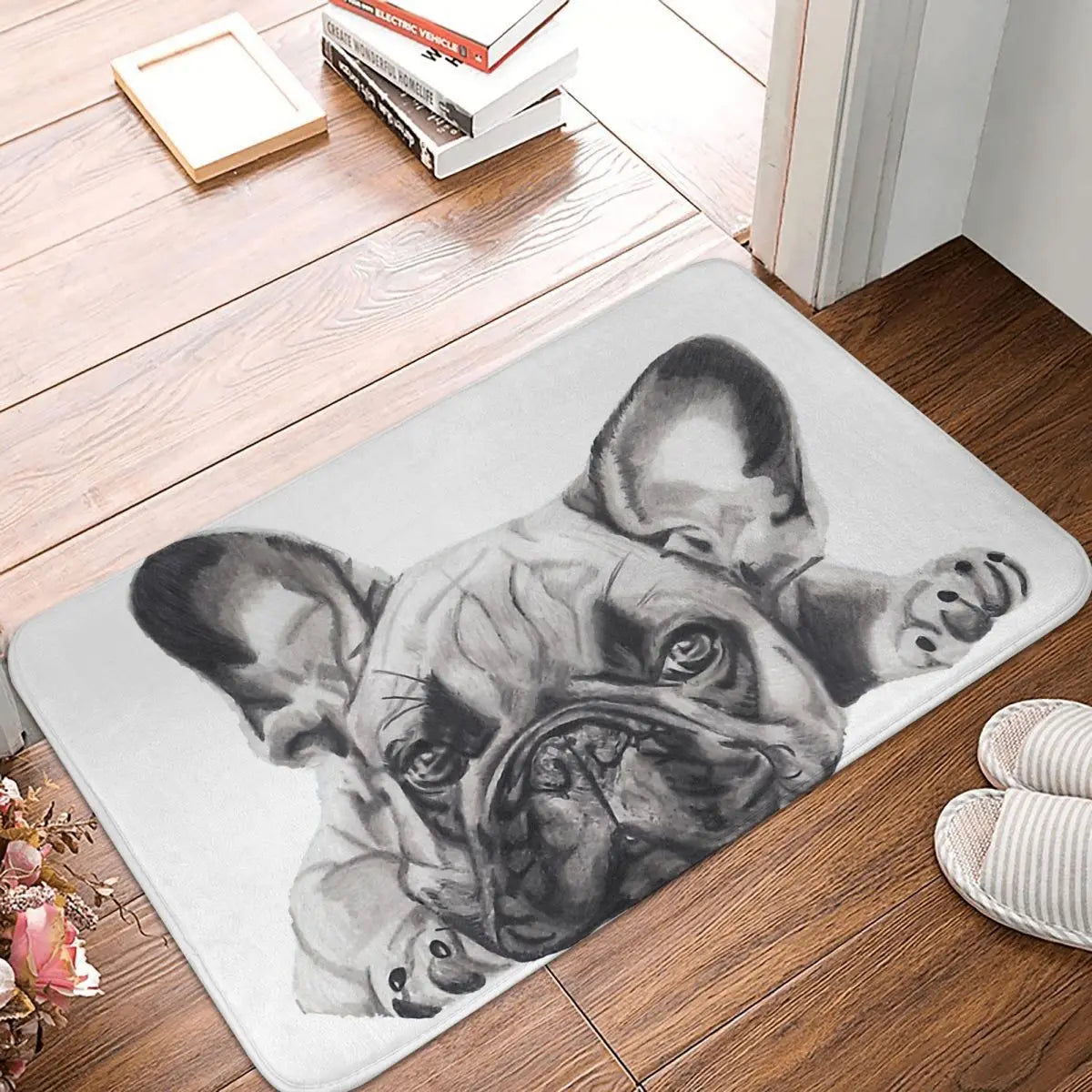 French Bulldog Non-slip Door Mat