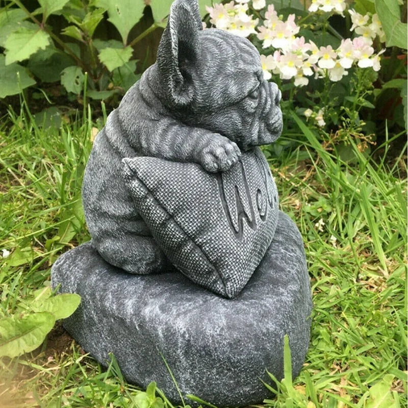 French Bulldog Welcome Statue