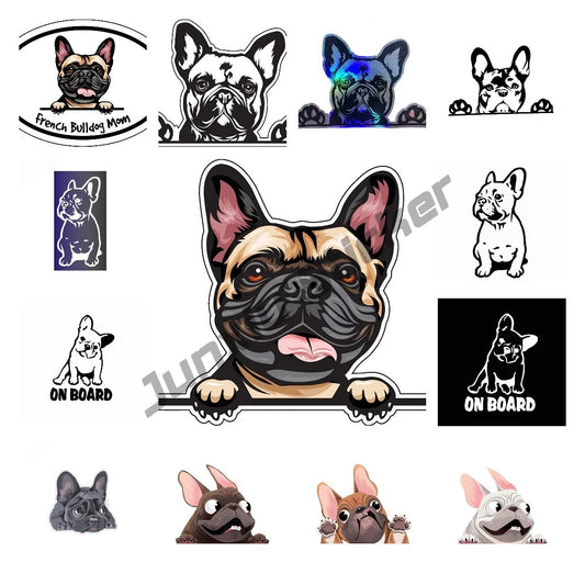 French Bulldog Holographic Decal