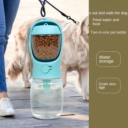 Portable Dog Water Bottle with Food and Water Container