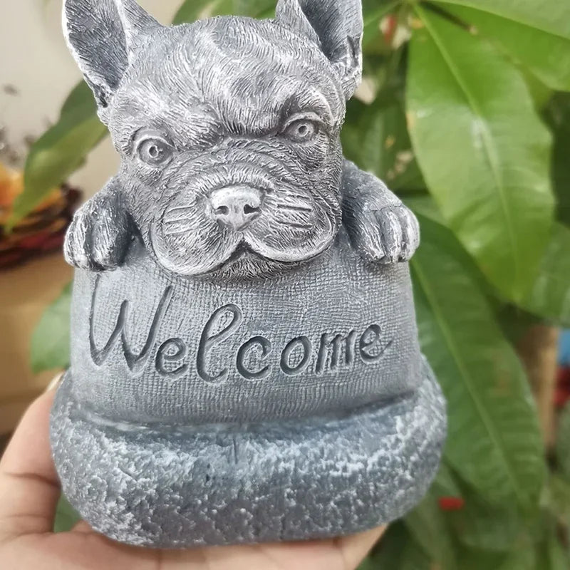 French Bulldog Welcome Statue